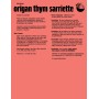 Infusion Origan, Thym, Sarriette